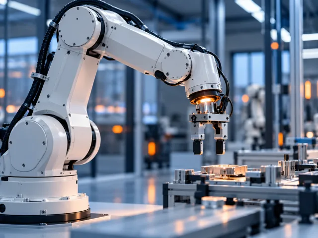 Concept image of a robot arm as a future direction, not an existing Robotweax product